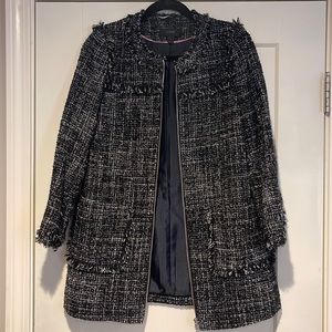 JCrew Tweed Car Coat Size 0 LIKE NEW